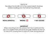 how to install M-LOK T-Nut