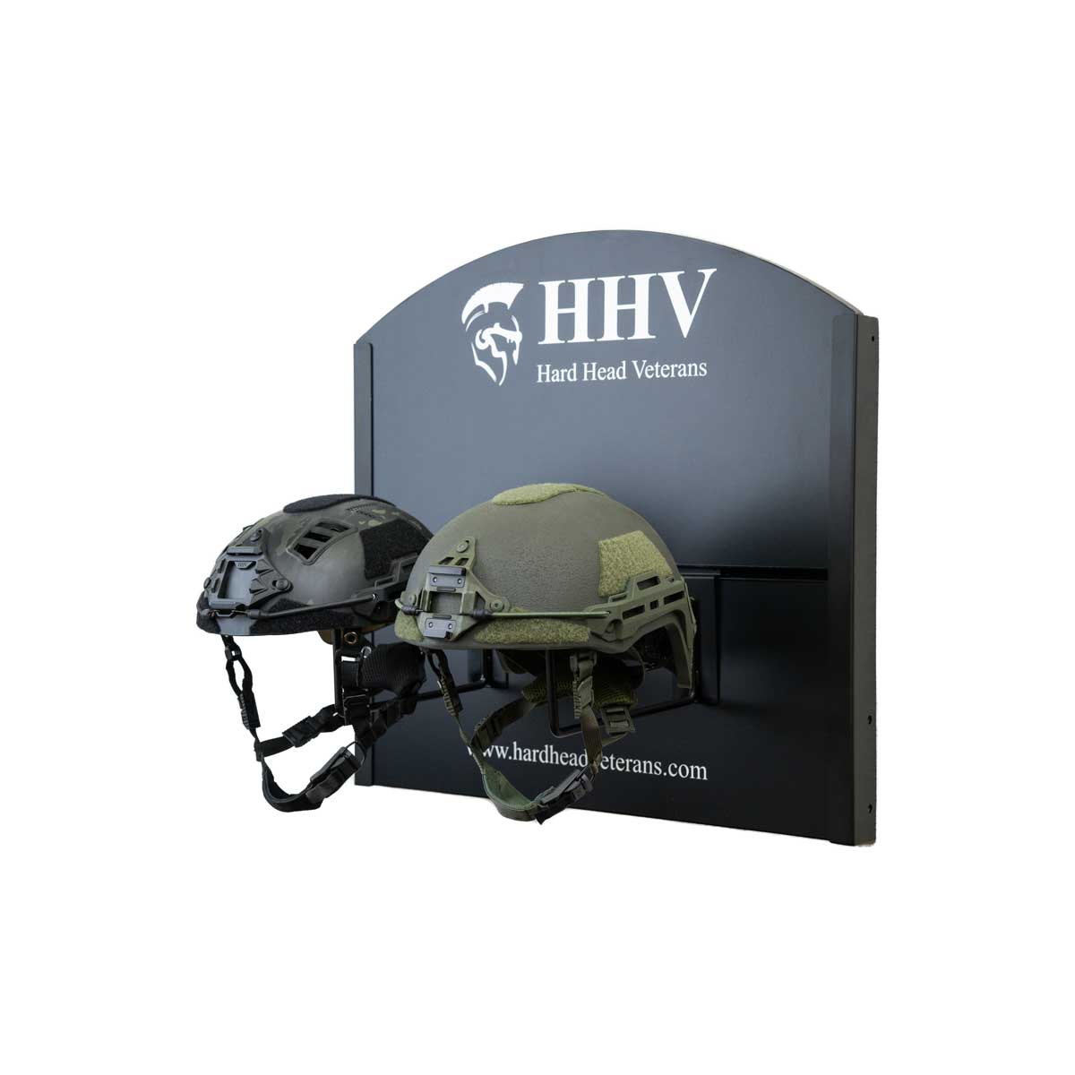 2 helmet display for wall