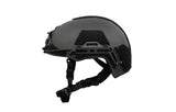 Ballistic helmet shell with UHMWPE Sheets 