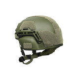 BTE® Plus Ballistic Helmet OD with 4 point chin-strap