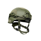 MICH helmet with rails