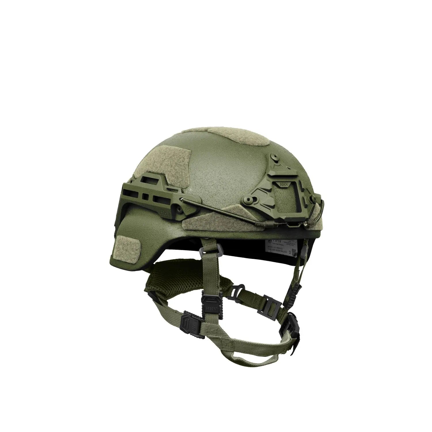 MICH helmet with rails