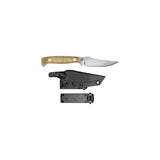 HHV and Trained Monkey Blade Co CAPO Knife with black kydex sheath and aramid fiber handle. 