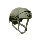 OD Green Hard Head Veterans ATE_Rifle Helmet with Up-armor facing left