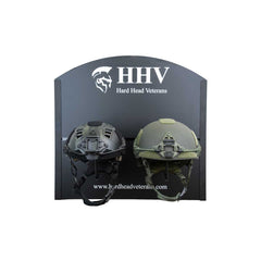 two helmet display wall hung