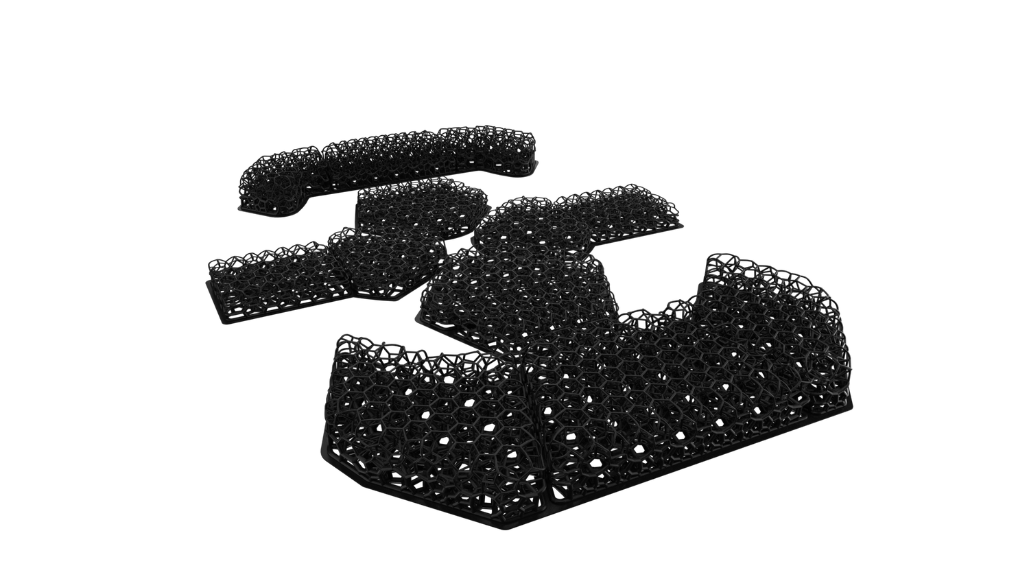 Micro Lattice Pad set render