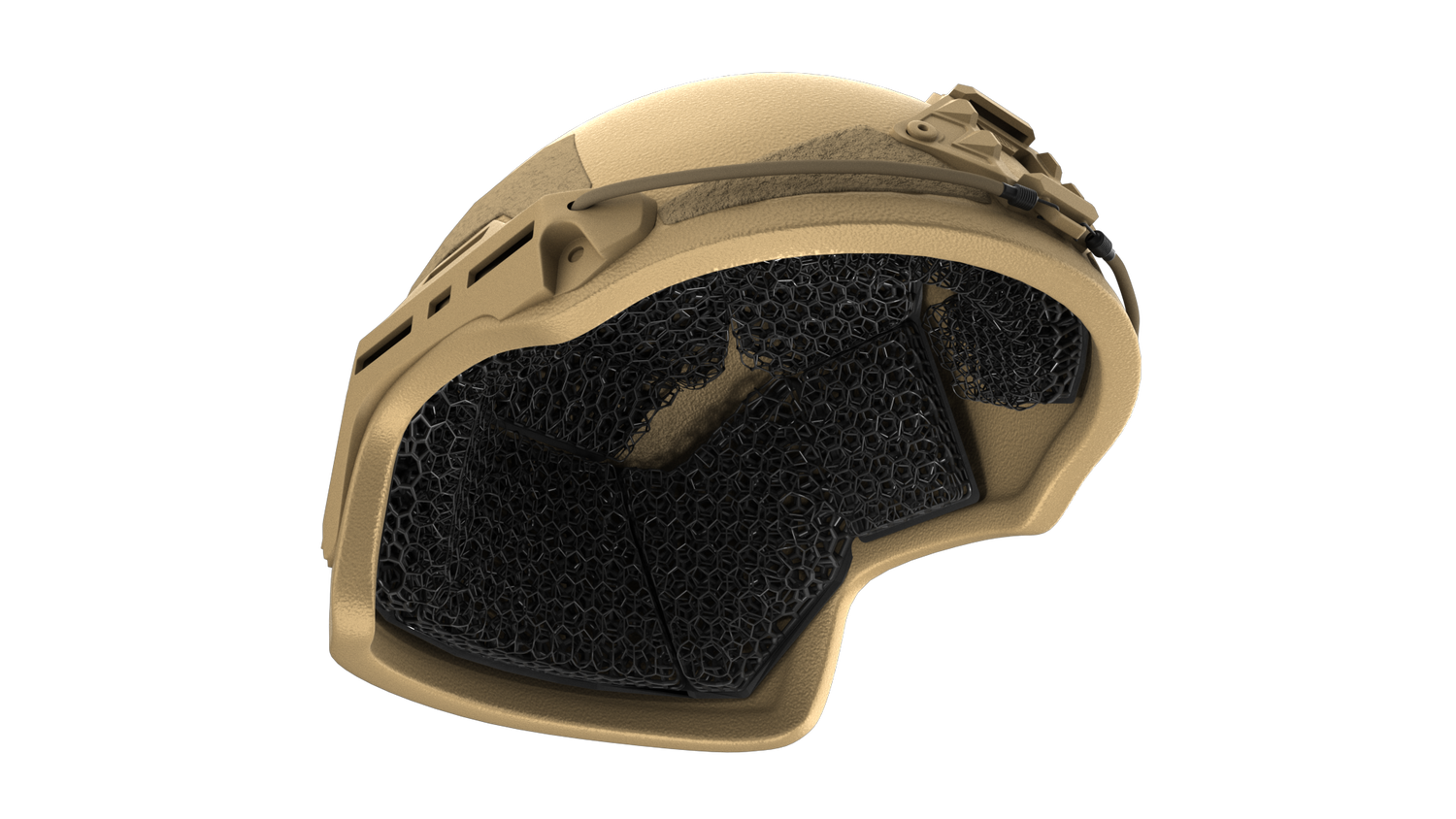 Micro Lattice Pad set for tactical helmet
