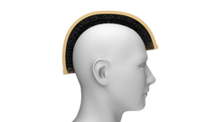 Micro Lattice Pad set cut-away on head
