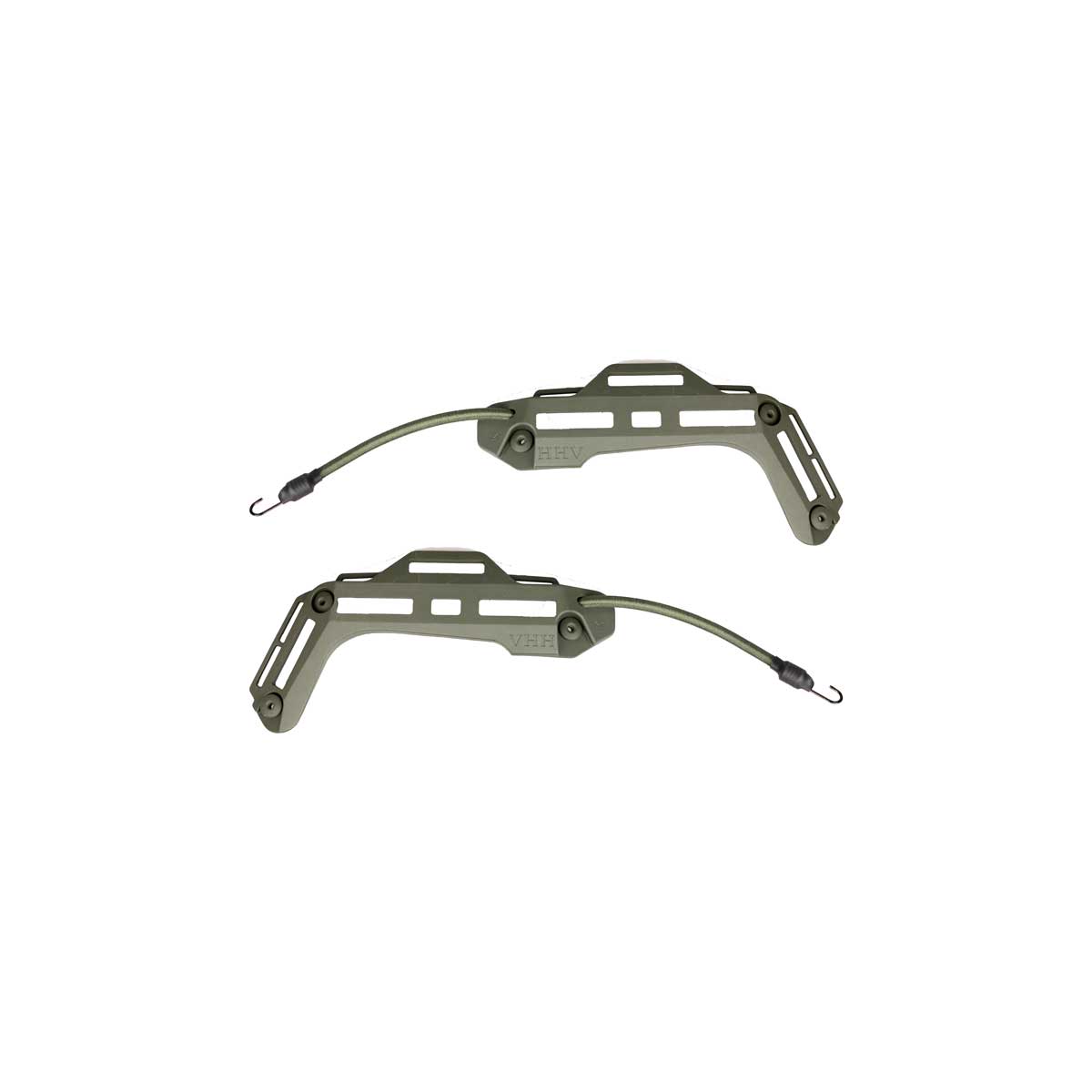 HHV OD Ballistic helmet M-lok rails